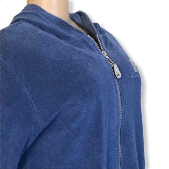 90s Tommy Hilfiger Variety Fleece Jacket Hoodie Blue full zip Logo size M - Picture 13 of 15